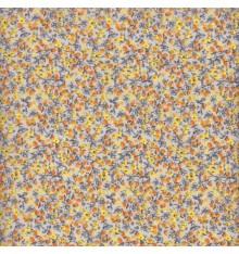 Blossoming Buds fabric 'Swans' collection (Grey / Yellow)