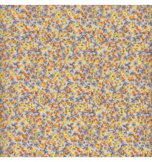 Blossoming Buds fabric 'Swans' collection (Grey / Yellow)