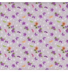 Papillon Mauve (Fleur) mini design fabric