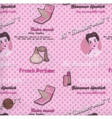 ELEGANCE - STARLET (Pink) Mini Design Fabric