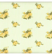 Roses Are Red 'Stripe' (Green/Yellow - Chelsea) mini design fabric