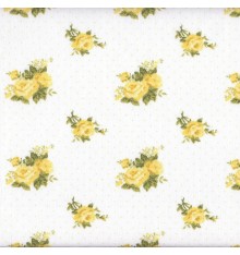 Roses Are Red 'Dot' (Green/Yellow - Chelsea) mini design fabric