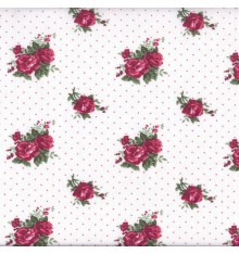 Roses Are Red 'Dot' (Milk Chocolate) mini design fabric