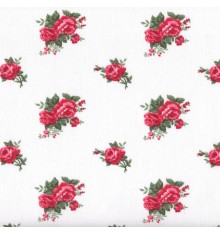 Roses Are Red 'Plain' (Rouge) mini design fabric