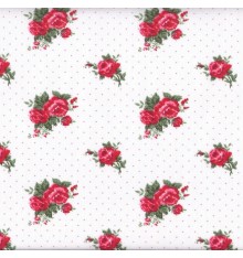 Roses Are Red 'Dot' (Rouge) mini design fabric