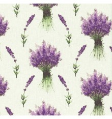 Provençal Lavender Bouquets and Sprigs Fabric