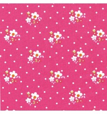 Floral Snow Shower Fabric (Lively Hot Pink)