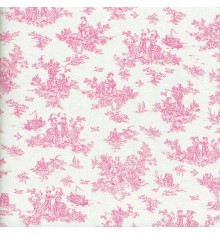 La Petite Toile de Jouy - French Rose / Fuchsia Pink