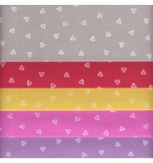 Textiles français Basics Stoffpak - Fabric Bundle of 5 Fabric Pieces