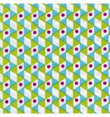 Geometrica fabric (Turquoise & Vert Anis)