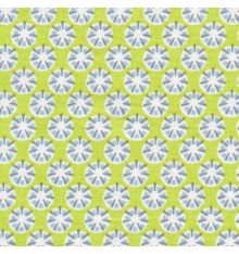 Asia fabric (vert anis, turquoise, taupe & white)