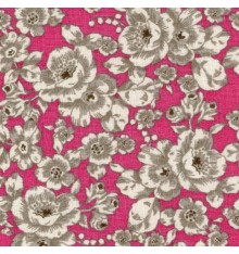 Rich Pink Floral Fabric (Seine)