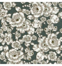 Anthracite Grey Floral Fabric (Seine)