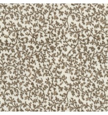 Terra Brown Floral Fabric (Fine Vine)