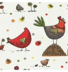 ‘Cluck, Cluck…’ Hens & Chicks fabric (Countryside edition)