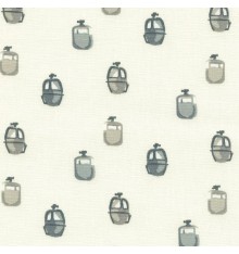 Cable Cars fabric (Silver and Mid Greys, Taupe, Beige & White)