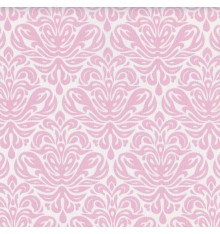 Grandeur fabric - soft pink on a white base cloth