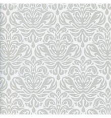 Grandeur fabric - pearl light grey on a pearl white base cloth
