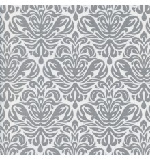 Grandeur fabric - iron grey on a pearl white base cloth