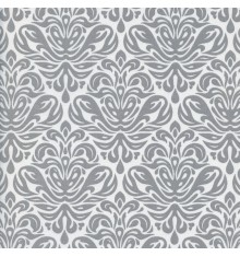 Grandeur fabric - iron grey on a pearl white base cloth