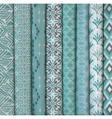 https://www.textilesfrancais.co.uk/492-1859-thickbox_default/textiles-francais-set-of-8-fat-quarters-modern-tribal-collection-celadon-jade.jpg