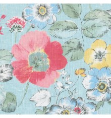 The Splendorous Flowers linen fabric