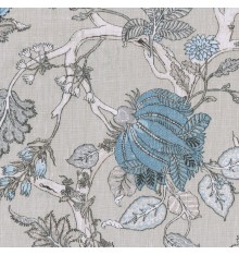 Oriental Tree of Life linen fabric