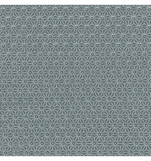 Asanoha Japanese geometric fabric - Anthracite