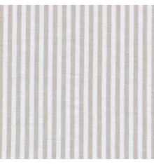 Woven Marine stripe fabric (beige ficelle & white)