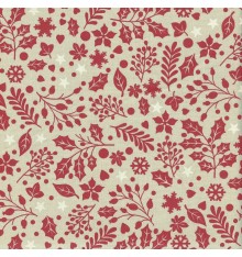 Authentic French Christmas Fabric - DECK THE HALLS