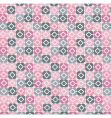 TILE Fabric - Pinks & Greys