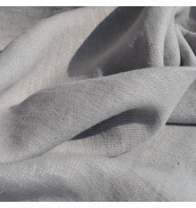 100% Linen Fabric  - Cinder Grey