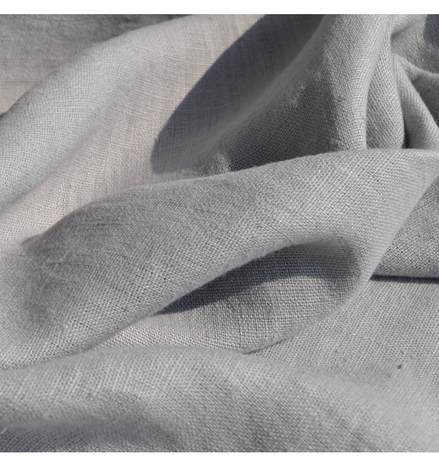 100% Linen Fabric - Cinder Grey - Textiles français™