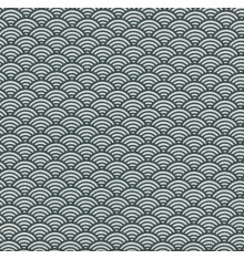 Japanese Scales fabric - Anthracite