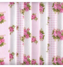 8 Fat Quarters Set - Roses Are Red (Pink)