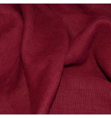100% Linen Fabric  - Bordeaux Red