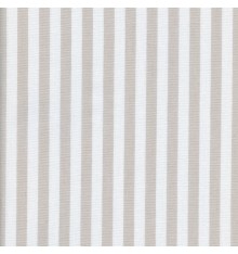 Woven Marine stripe (1 cm) fabric (beige ficelle & white)