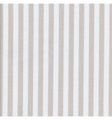 Woven Marine stripe (1 cm) fabric (beige ficelle & white)