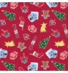 'I Love Christmas' fabric