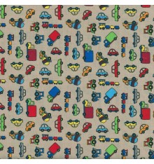 Beep Beep children’s fabric - Sand Beige