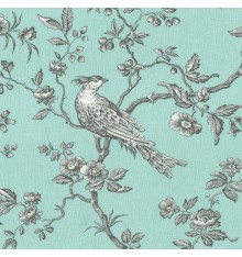 The Regal Birds 280 cm wide - Duck Egg Blue