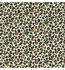 LEOPARD fabric - black, red, orange & yellow