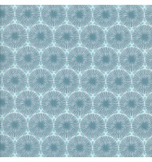 THE DANDELION CLOCKS fabric - celadon & turquoise