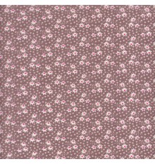 Milk Chocolate Floral Fabric