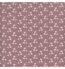 Milk Chocolate Floral Fabric