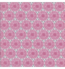 THE DANDELION CLOCKS fabric - rose & grey