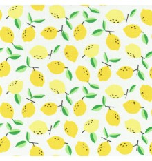 Juicy Lemons fabric (White)