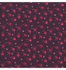Grape Crush Purple, Telemagenta and Dark Lilac Floral Fabric (Flower Bed)