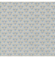 MAROC tile design fabric - Silver Grey & Gold