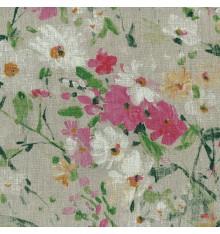 Pure Linen Wildflower Meadow Designer Fabric (Natural)